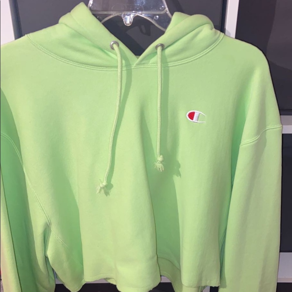 Large cropped champion sweatshirt